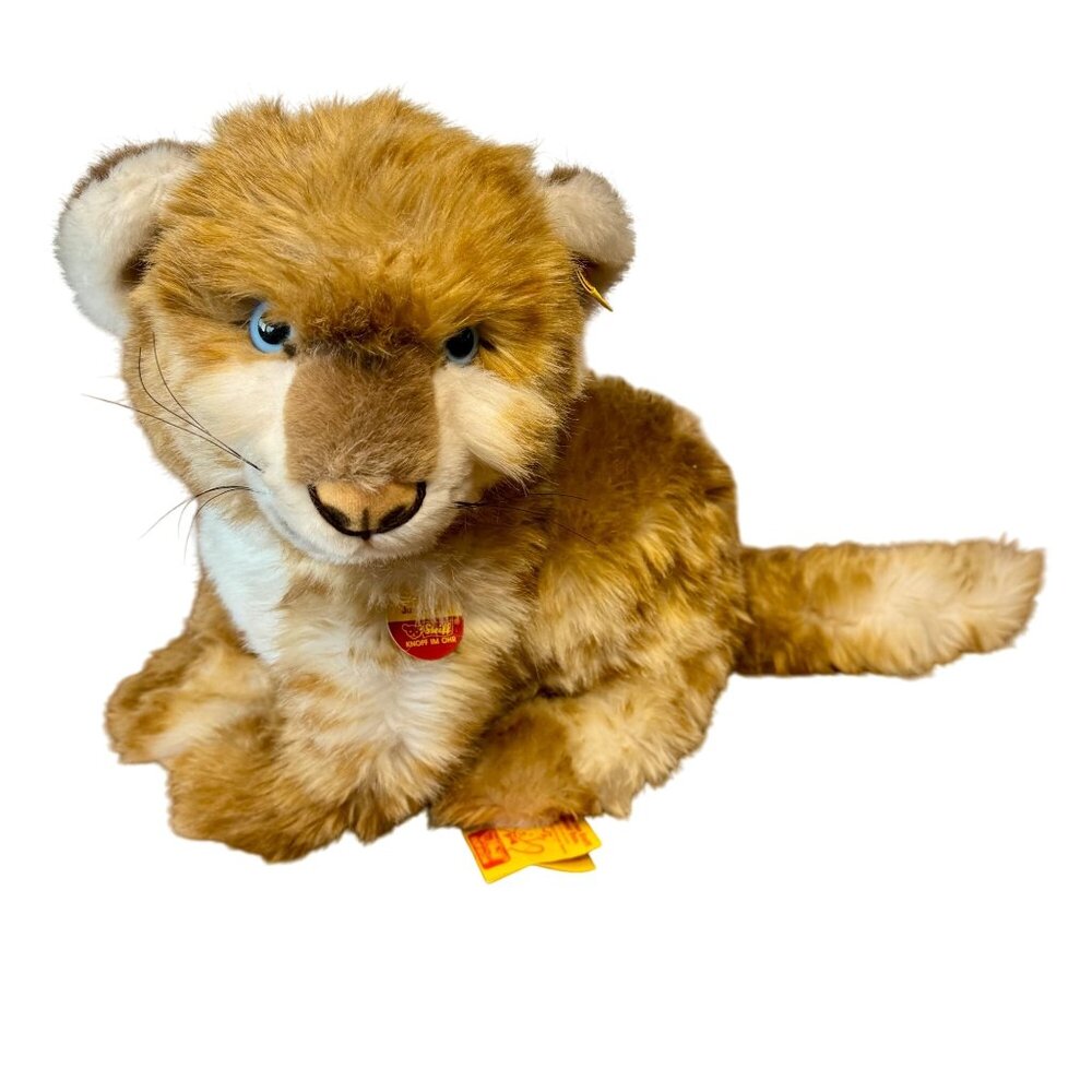 STEIFF Vintage Plush Lion Toy 2897/30 NEW Stuffed Animal NWT Collectible German